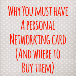 Why You Must Have A Personal Networking Card (And Where To Buy Them)